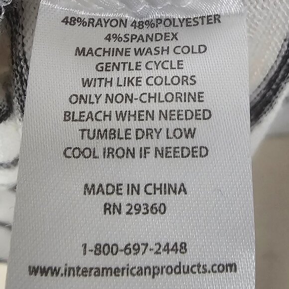 Dip Dress Knit White Black Stripes Shift Casual Preppy L - Picture 7 of 8